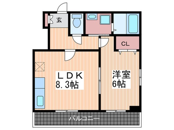 メゾンブランシェミヤガワの物件間取画像